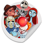 spooky stickers android application logo